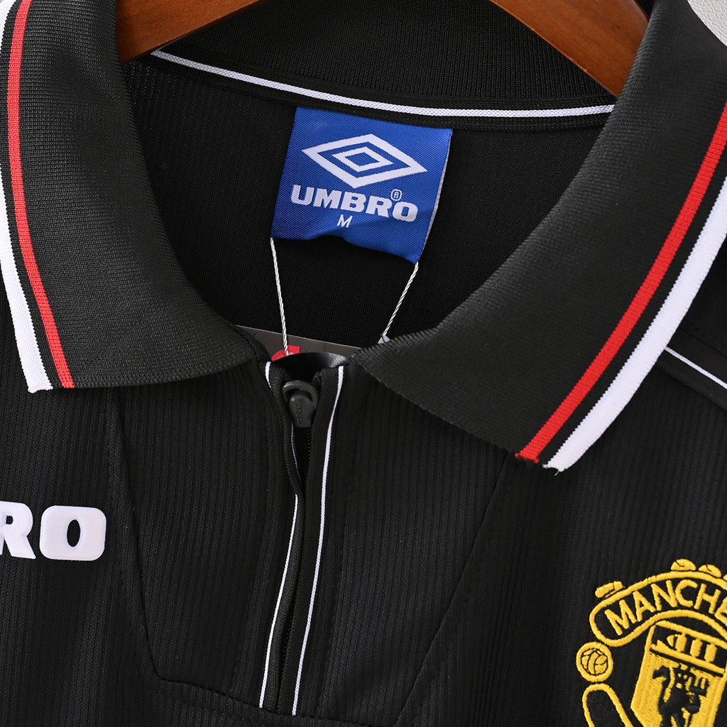Retro Jersey Manchester United 1998/99 Long Sleeve Special Black
