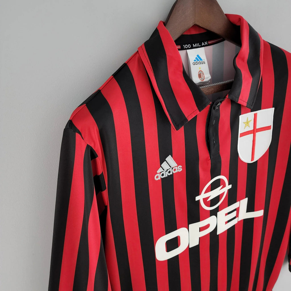 Long Sleeve Jersey Milan 1999/2000 Adidas – Black & Red