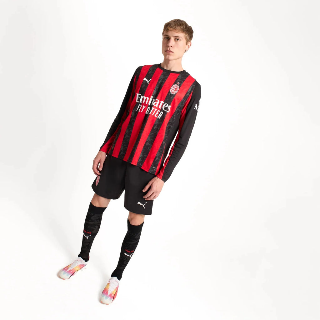 Jersey AC Milan Long Sleeve 2025/26 Home – Fan Version