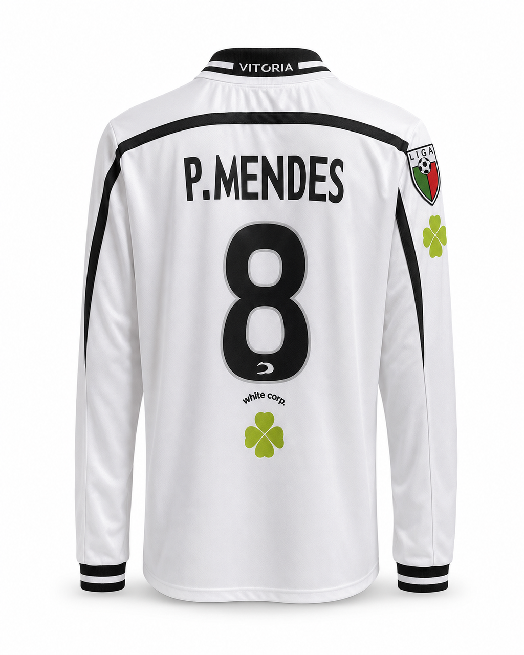 Vitoria SC 2000/01 Home Long Sleeve Retro Football Shirt