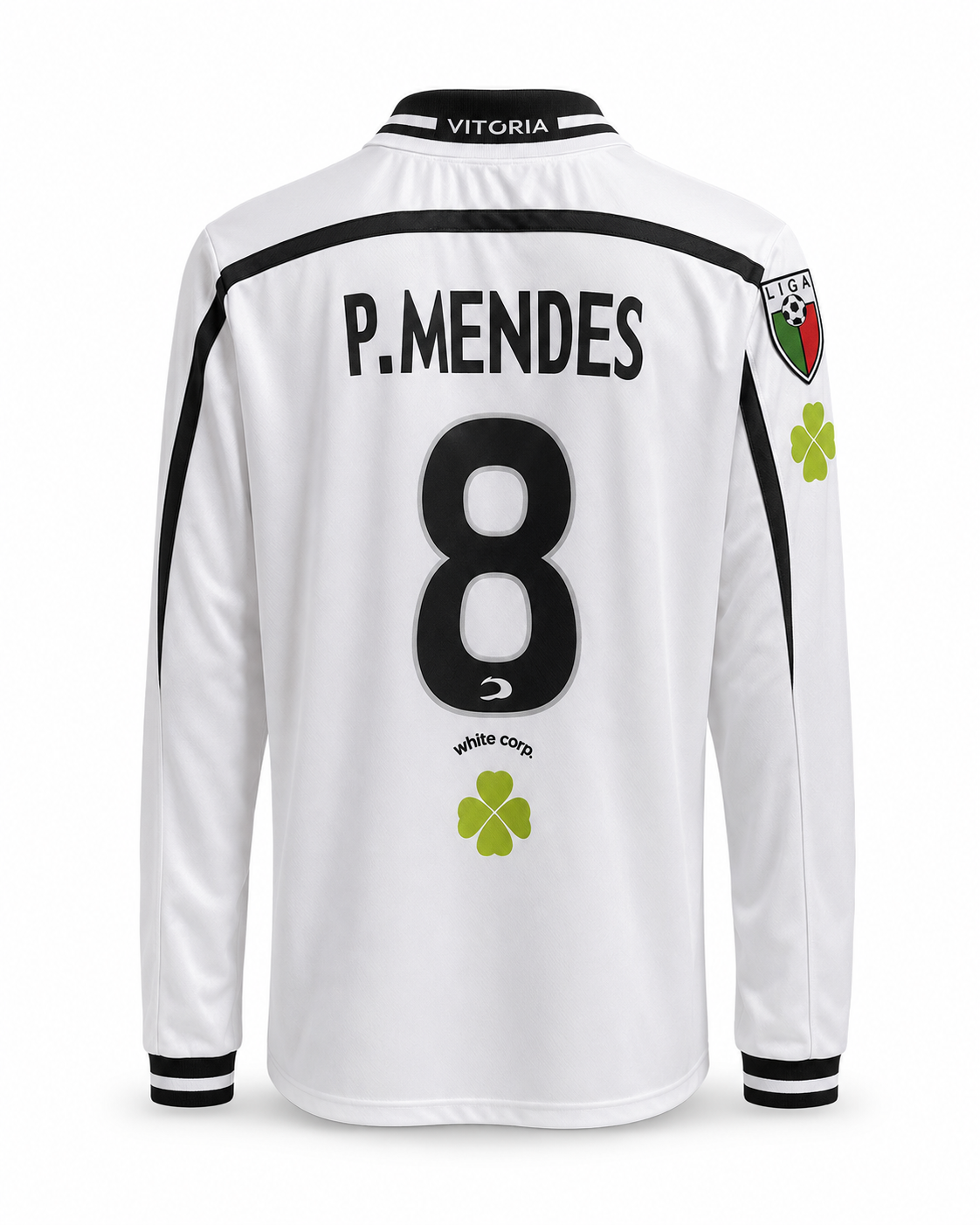 Vitoria SC 2000/01 Home Long Sleeve Retro Football Shirt