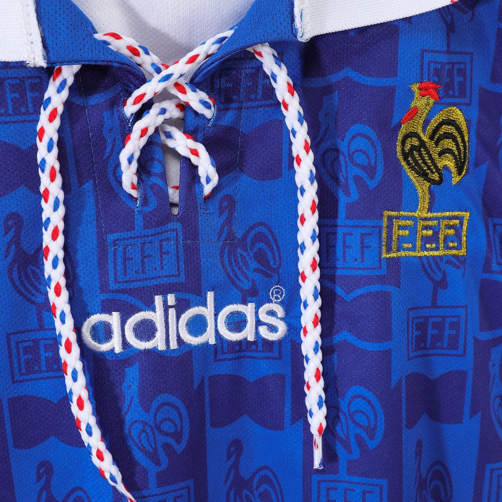 Men's France Retro Vintage 1996 Home Jersey