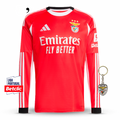 Benfica 2025/26 Long Sleeve Home Jersey