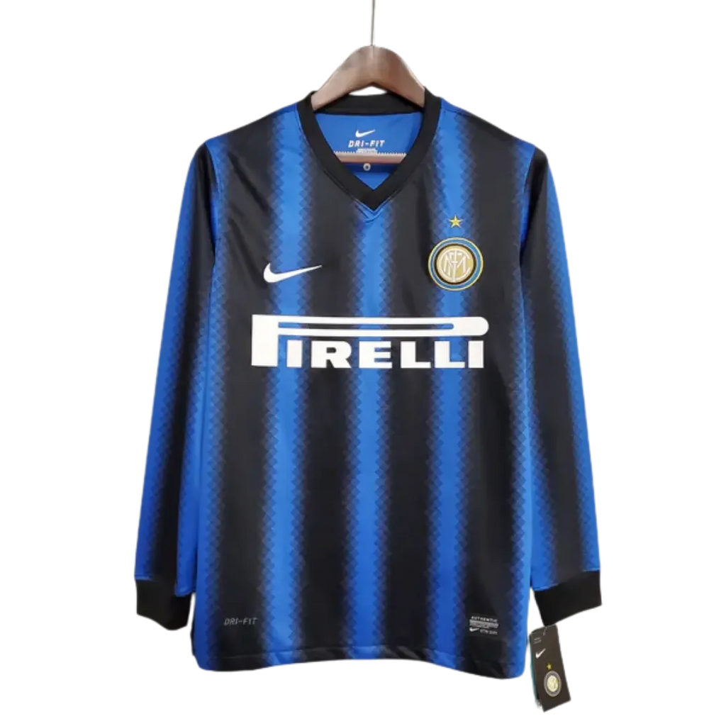 Long Sleeve Jersey Inter Milan Home 2010/11 Nike – Blue & Black