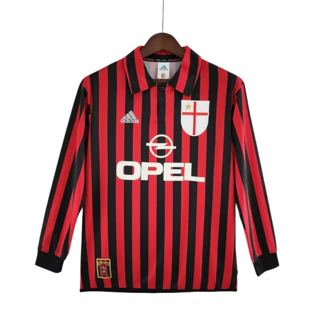 Long Sleeve Jersey Milan 1999/2000 Adidas – Black & Red