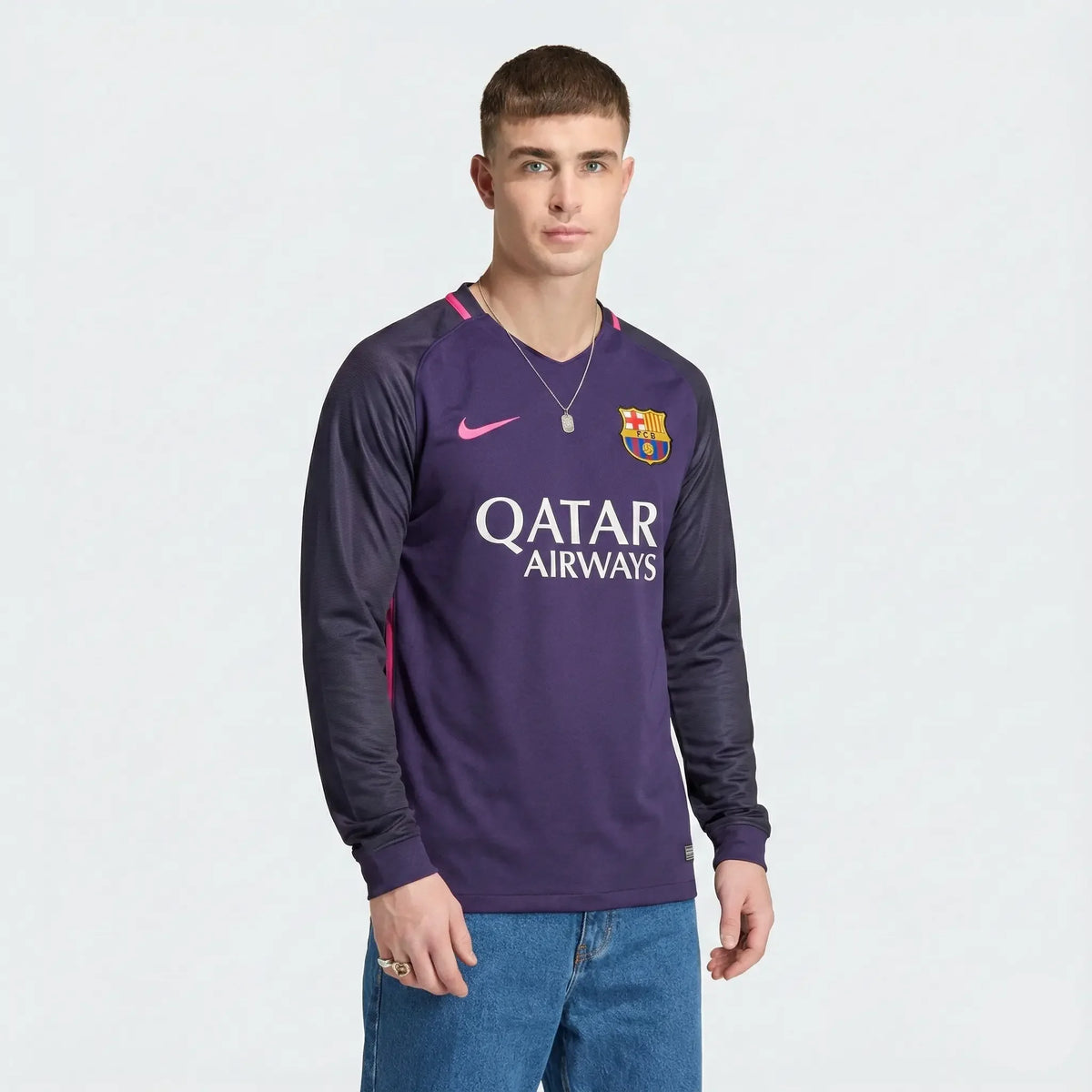 Retro Jersey Barcelona 2016/17 Home Long Sleeve