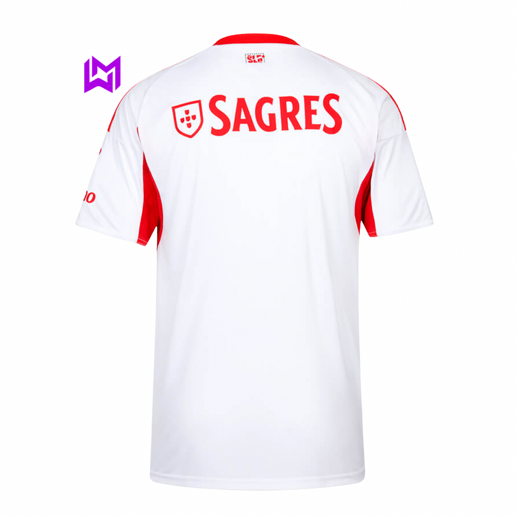 Benfica 2025/26 White Away Jersey