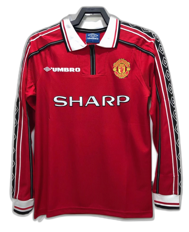 Retro Jersey Manchester United 1998 Home Long Sleeve