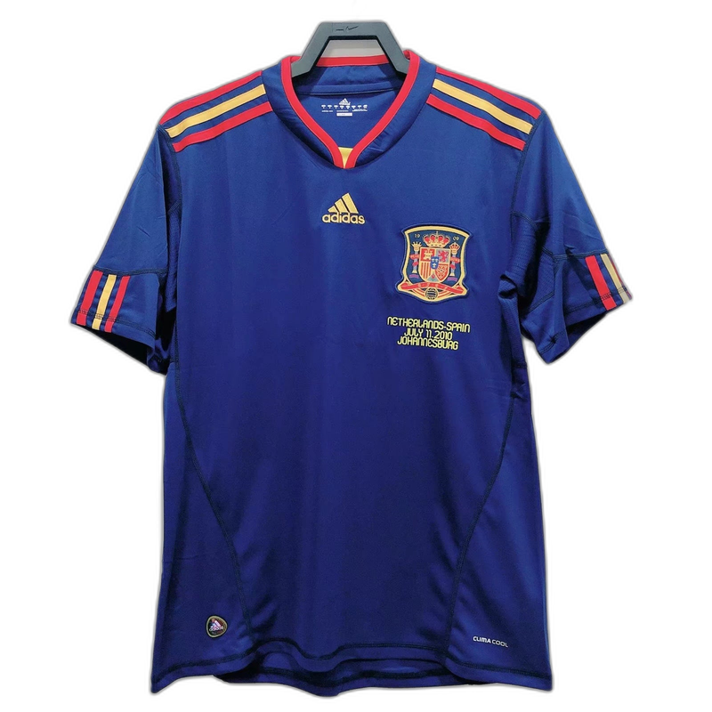 Retro Jersey Spain 2010 Away World Cup Final